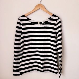 J.crew Striped Long Sleeve Top